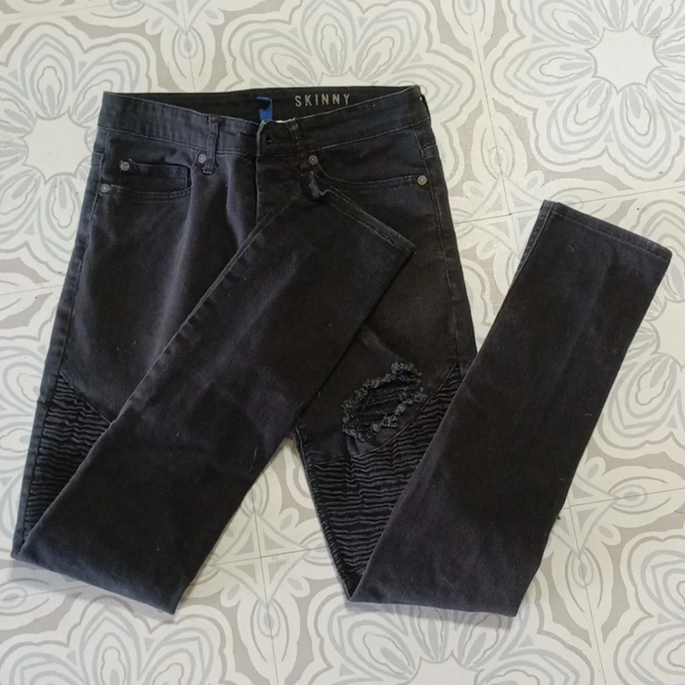 Men's Jeans DIVIDED H&M 28 b62 faded skinny destroyed Biker Sports